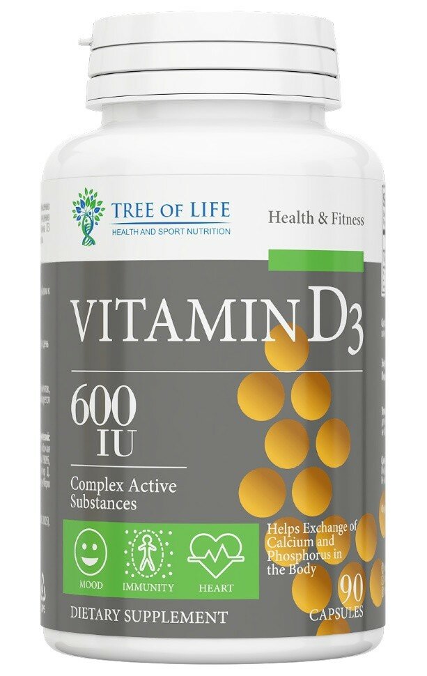 Tree of Life Vitamin D3 капс.