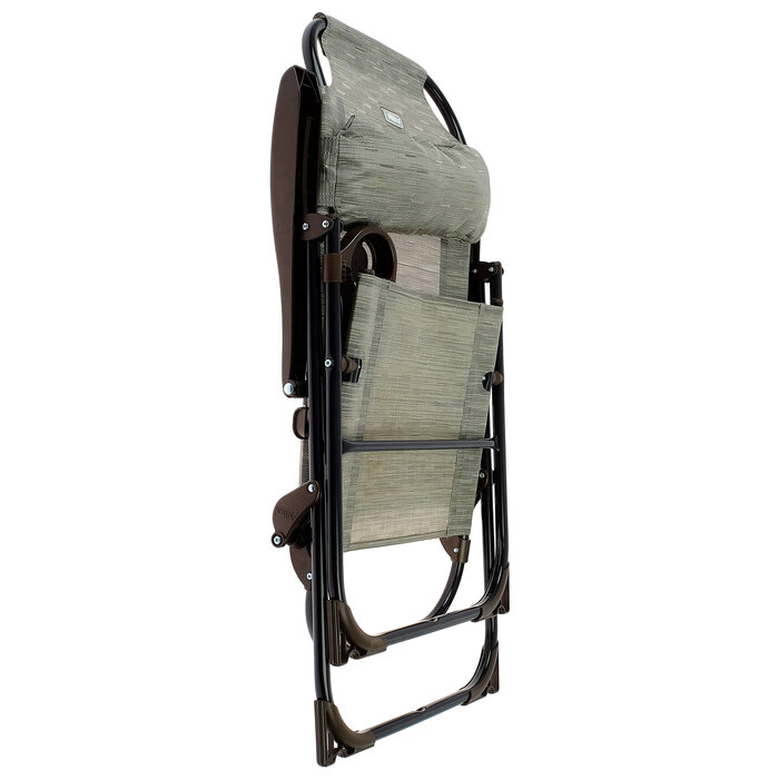 Кресло-шезлонг с полкой КШ2/4, 75 x 59 x 109 см, серый./В упаковке шт: 1 - фотография № 3