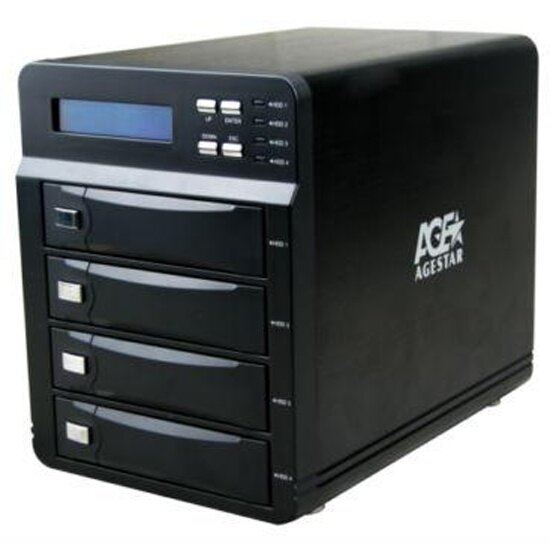 Внешний корпус для HDD 3.5' AGESTAR 3C4B3A алюминий черный