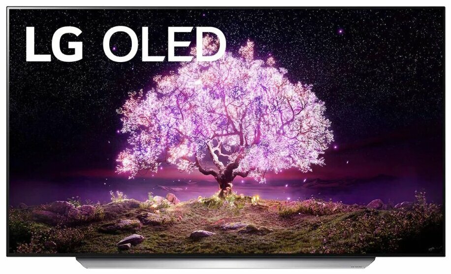 Телевизор LG OLED55C1RLA OLED, HDR (2021), ванильный белый