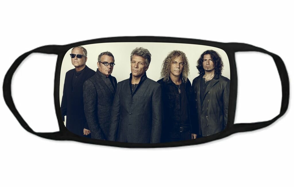 Маска защитная тканевая на лицо Bon Jovi Бон Джови №4 Взрослая - 20 на 125 см