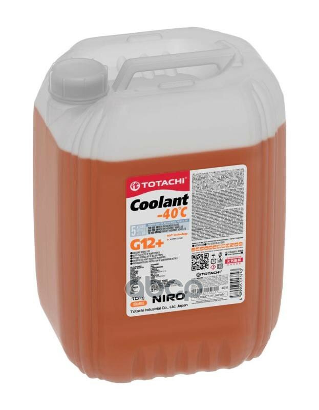 Totachi^47310 Охлаждающая Жидкость Totachi Niro Coolant Orange -40c G12+ 10кг TOTACHI арт. 47310