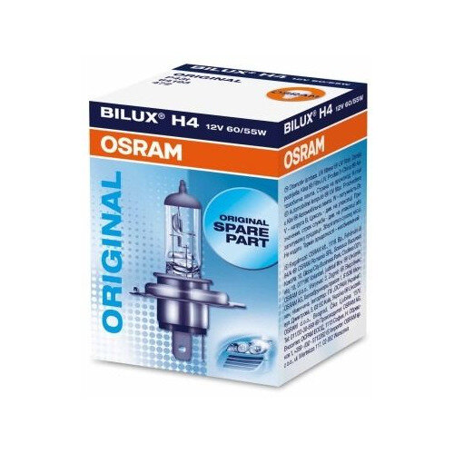 Лампа автомобильная галогенная Osram 64193, H4, 12В, 60Вт, 3200К, 1шт