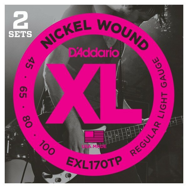 Струны для бас-гитары D'Addario EXL170TP