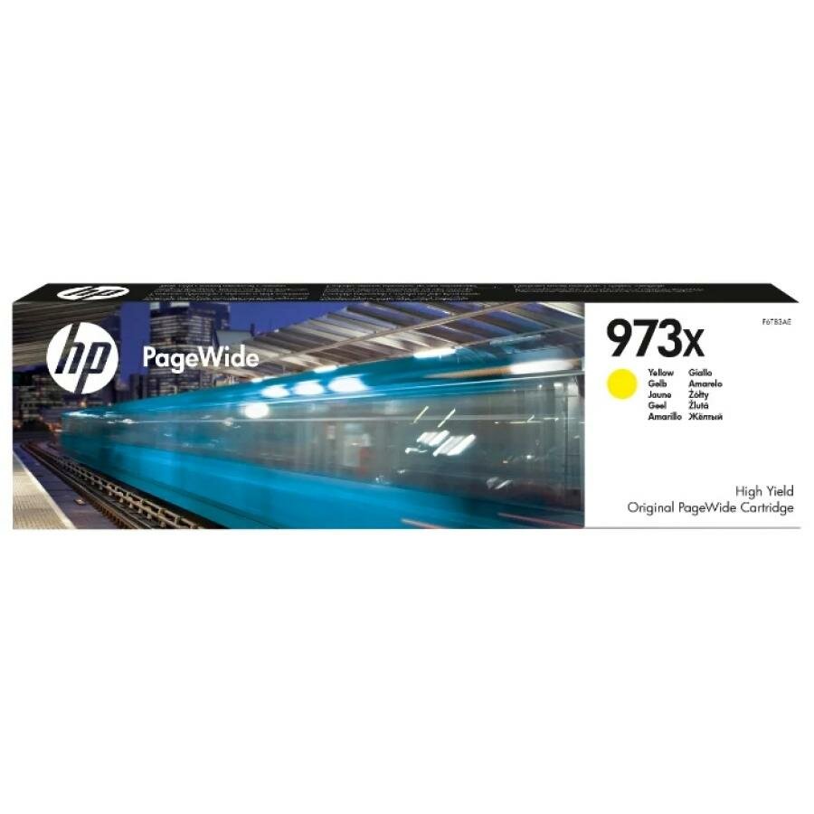 Картридж HP 973XL F6T83AE для HP PW Pro 477dw/452dw, желтый