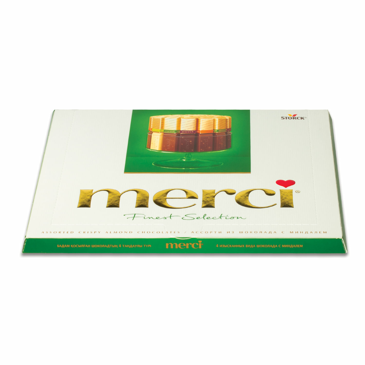 Конфеты шоколадные MERCI (Мерси), ассорти из шоколада с миндалем, 250 г, картонная коробка, 014457-20 - фотография № 3