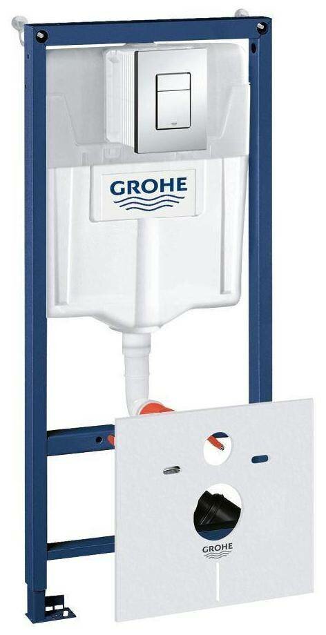 Инсталляция для унитаза 4в1 с клавишей смыва Grohe Rapid SL 38775001Gr