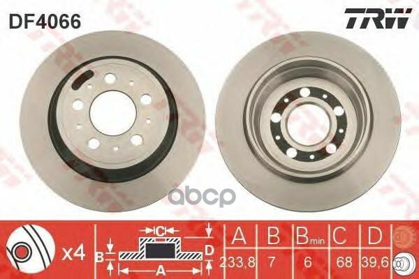    Volvo S60/S80/V70/Xc70 Trw Df4066 TRW . DF4066