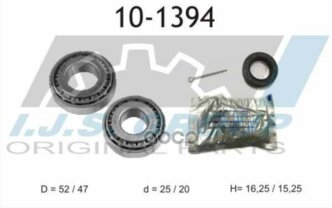 Подшипник Ступичный Chevrolet: Matiz 0.8/0.8 Lpg/1.0/1.0 Lpg 05-, Spark 0.8/1.0 Sx 05- Daewoo: Matiz 0.8/1.0 98- IJS арт. 10-1394