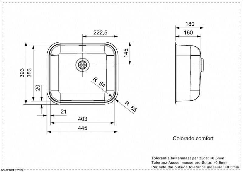 Кухонная мойка Reginox Colorado L Comfort New LUX OKG (c/box) - фотография № 2