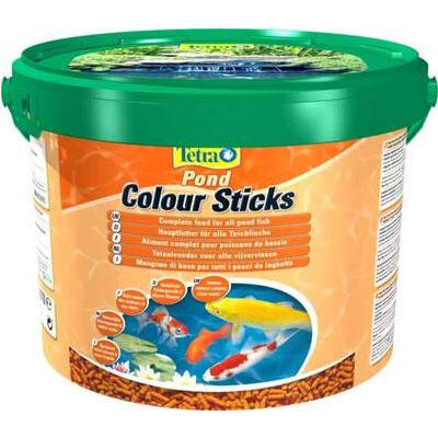 Tetra Pond Color Sticks корм для прудовых рыб палочки для окраски 10 л .