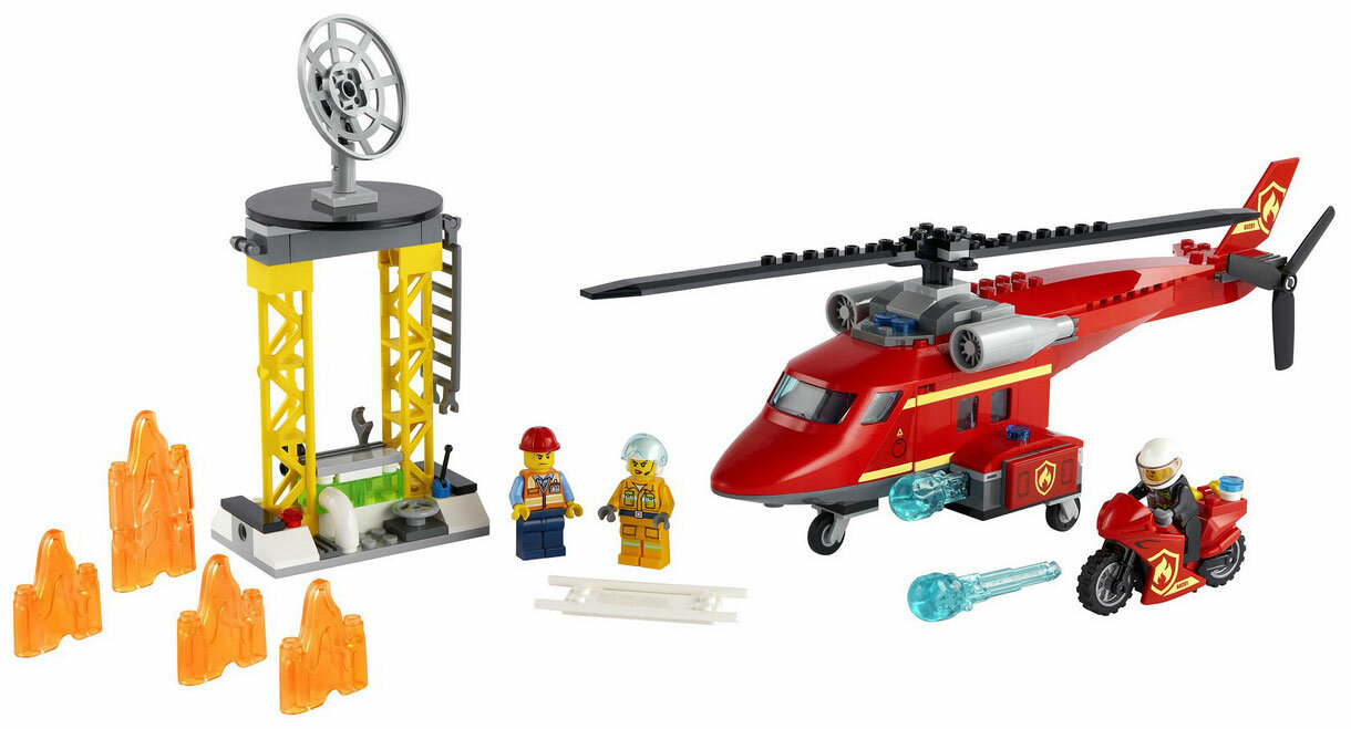 Конструктор Lego CITY ''Спасательный пожарный вертолёт'' 60281