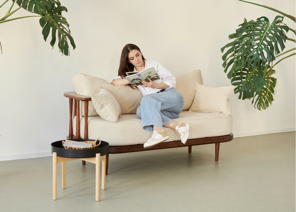Садовый диван Soft Element Ламе, бирюзовый - фотография № 5