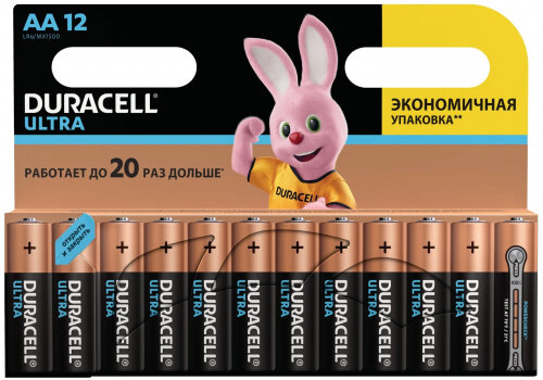 Элемент питания DURACELL Ultra LR6 AA бл 12