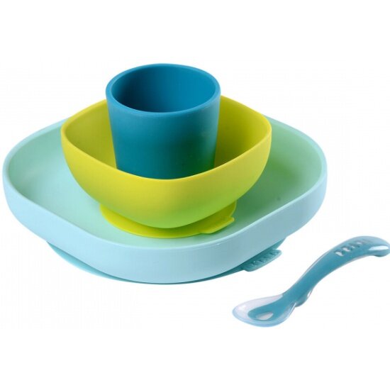 Набор посуды BEABA SILICONE MEAL SET (4PCS), 913428