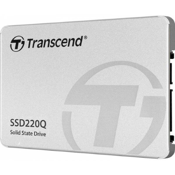 Накопитель SSD 2.5 Transcend 500Gb SSD220Q (TS500GSSD220Q) (SATA3, up to 550/500Mbs, 3D QLC, 100TBW, 7mm)