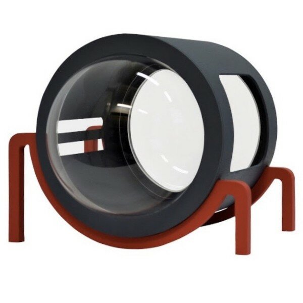 PetsApartments Напольный домик-капсула размер M, серый, красный - фотография № 9