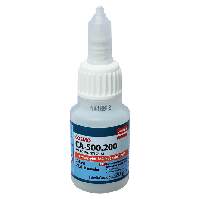 Cosmofen Клей цианоакрилатный секундный 20гр COSMO CA-500.200 (COSMOFEN CA 12) FL95