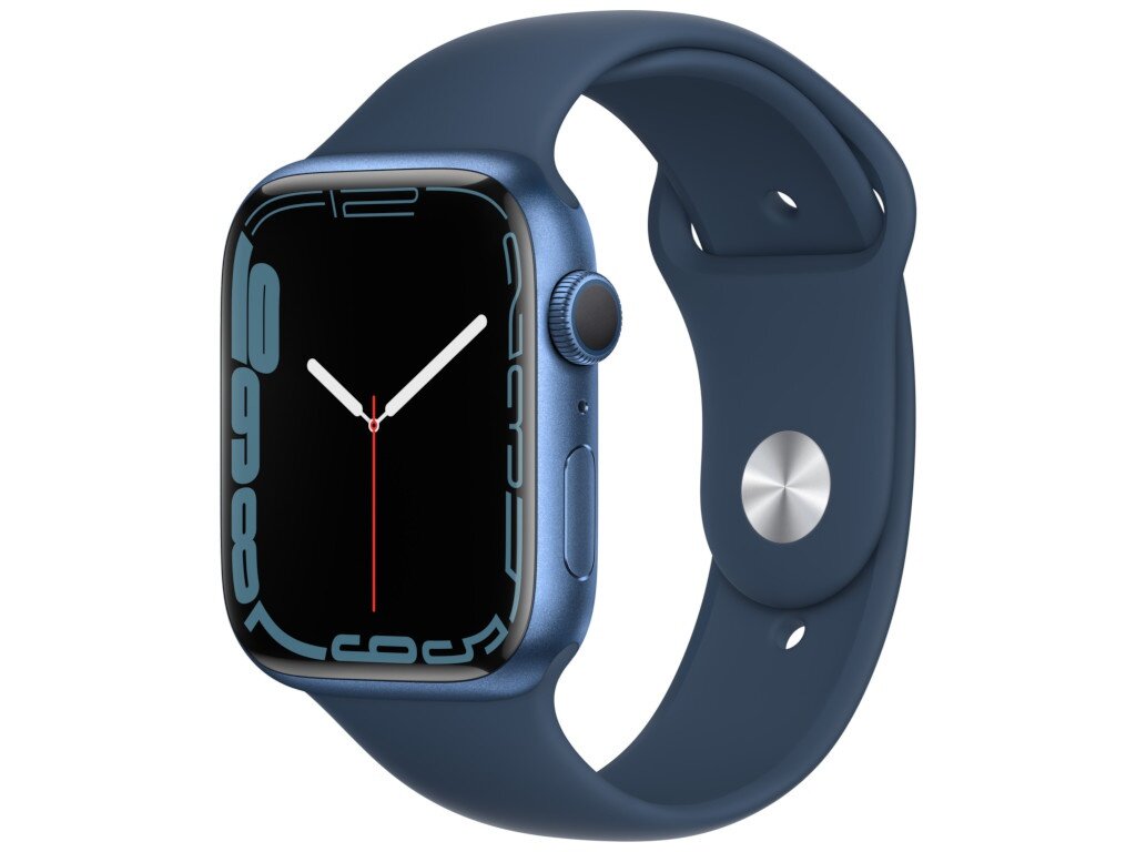 Умные часы APPLE Watch Series 7 45mm Blue Aluminium Case with Abyss Blue Sport Band