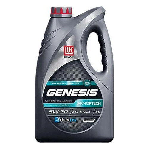 Моторное масло LUKOIL Genesis Armortech Diesel, 5W-30, 4л, синтетическое [3149855]