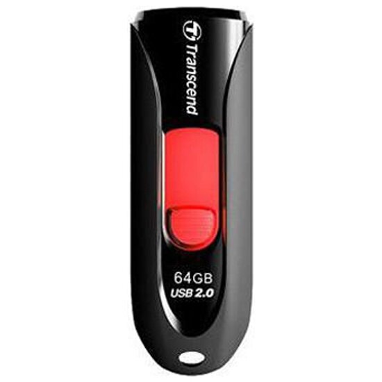 USB флешка TRANSCEND JetFlash 590 64Gb black USB 2.0