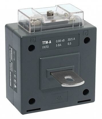 Трансформатор тока измерительный 250/5 класс точности 0,5 S ТТИ-А (с шиной) 5 ВА (ITT10-3-05-0250) IEK