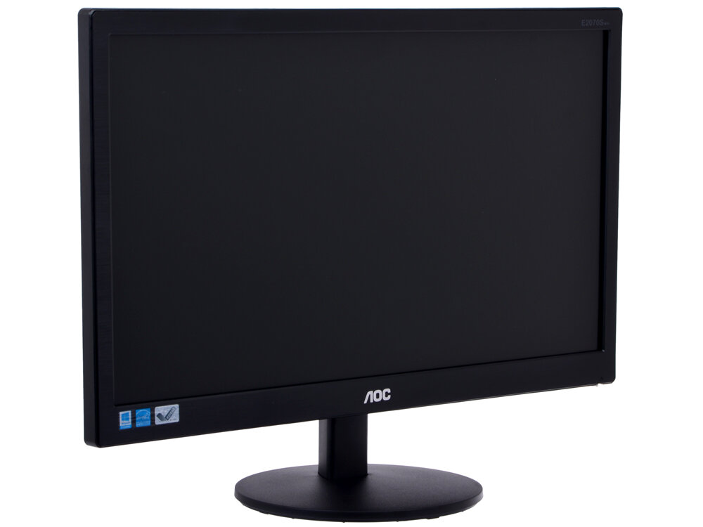  19.5" AOC E2070Swn Black 1600x900, 5ms, 200 cd/m2, 600:1 (DCR 20M:1), D-Sub, vesa