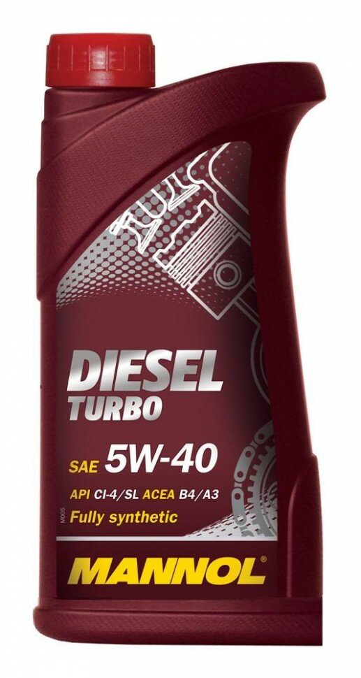 MANNOL Diesel Turbo SAE 5w-40 API CI-4/SL; ACEA B4/A3 (1.) . 