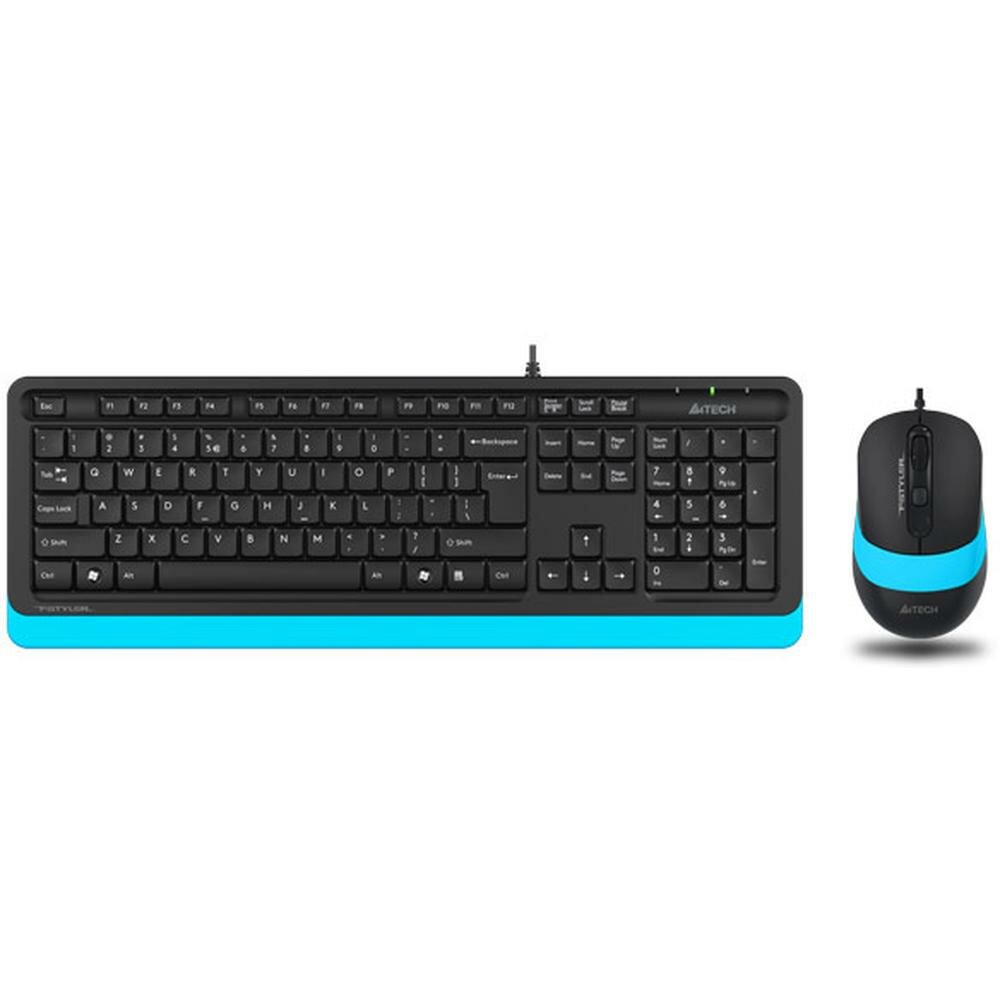 Комплект проводной A4Tech Fstyler F1010 Black/Blue