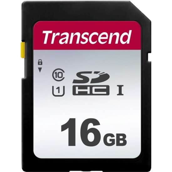 Карта памяти Transcend 300S 16Gb SDHC UHS-I U1 (95/10 MB/s)