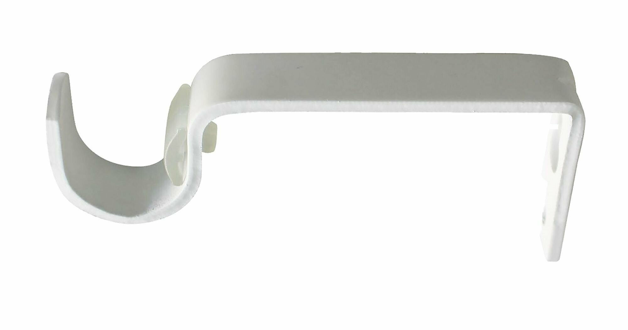 фото Держатель однорядный простой Inspire, металл, цвет белый, 2 см