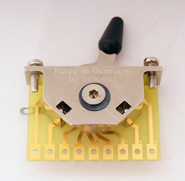 фото Schaller 15310005 Megaswitch E+ Переключатель 5-ти позиционный, универсальный, никель