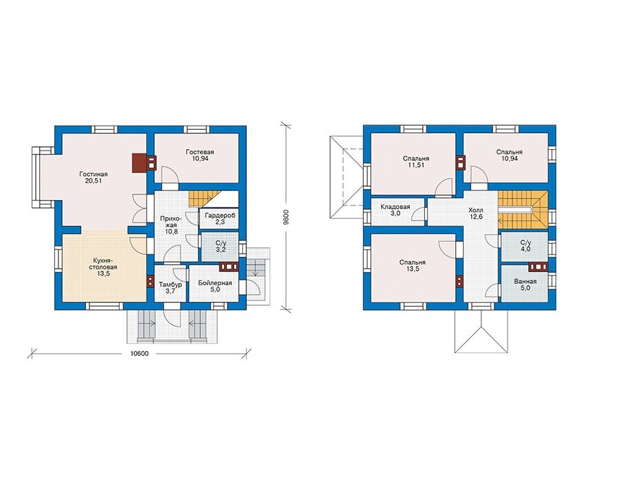 Проект дома Plans-61-39 (131 кв.м, газобетон) - фотография № 2