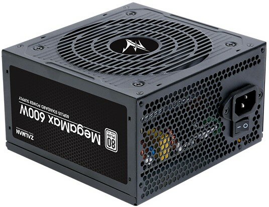 Блок питания 600W Zalman ZM600-TXII мощность 600 Вт, активный PFC, вентилятор 120x120 мм, cертификат 80 PLUS Standard