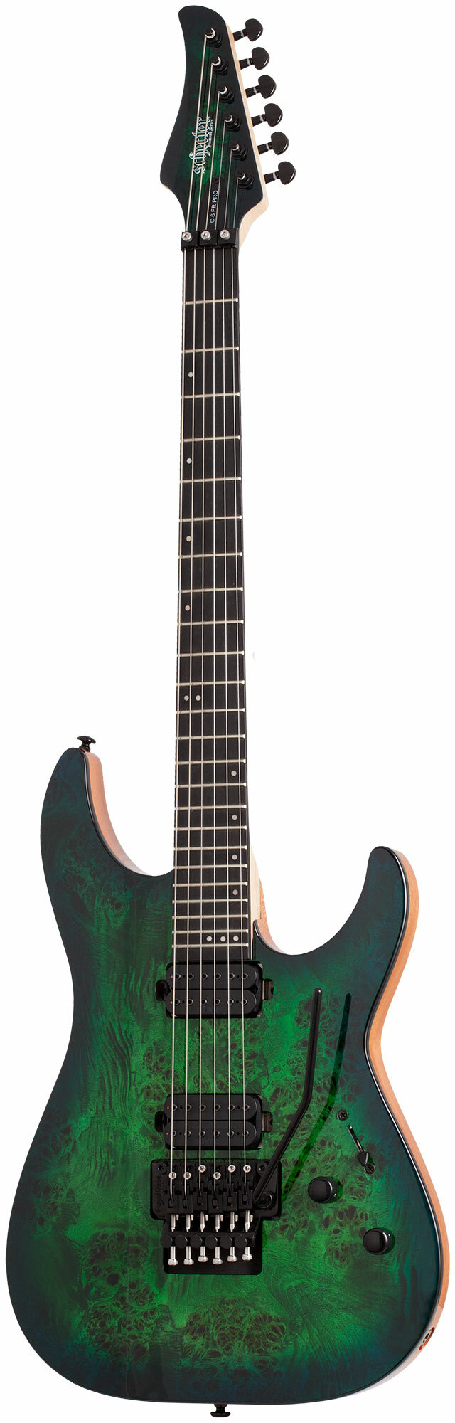 Schecter C-6 Pro FR AQB электрогитара шестиструнная, цвет Aqua Burst