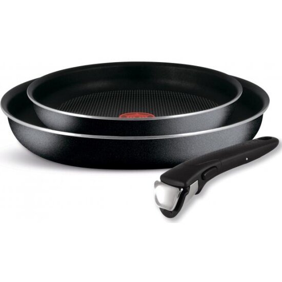 Набор сковород Tefal INGENIO BLACK 24 см и 28 см, съемная ручка