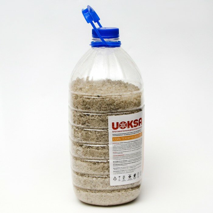 Реагент UOKSA Техническая соль №3, бутылка, 5 кг - фотография № 2