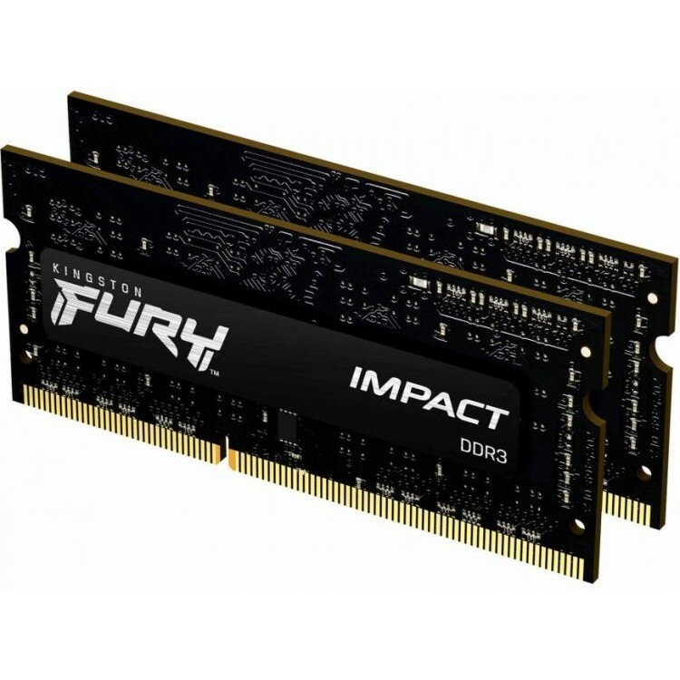 Kingston DRAM 8GB 1866MHz DDR3L CL11 SODIMM Kit of 2 1.35V FURY Impact KF318LS11IBK2 8