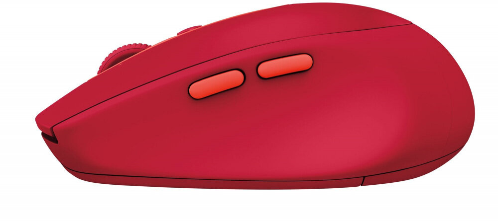 Мышь Logitech M590 красный оптическая (1000dpi) silent беспроводная BT USB для ноутбука (7but)