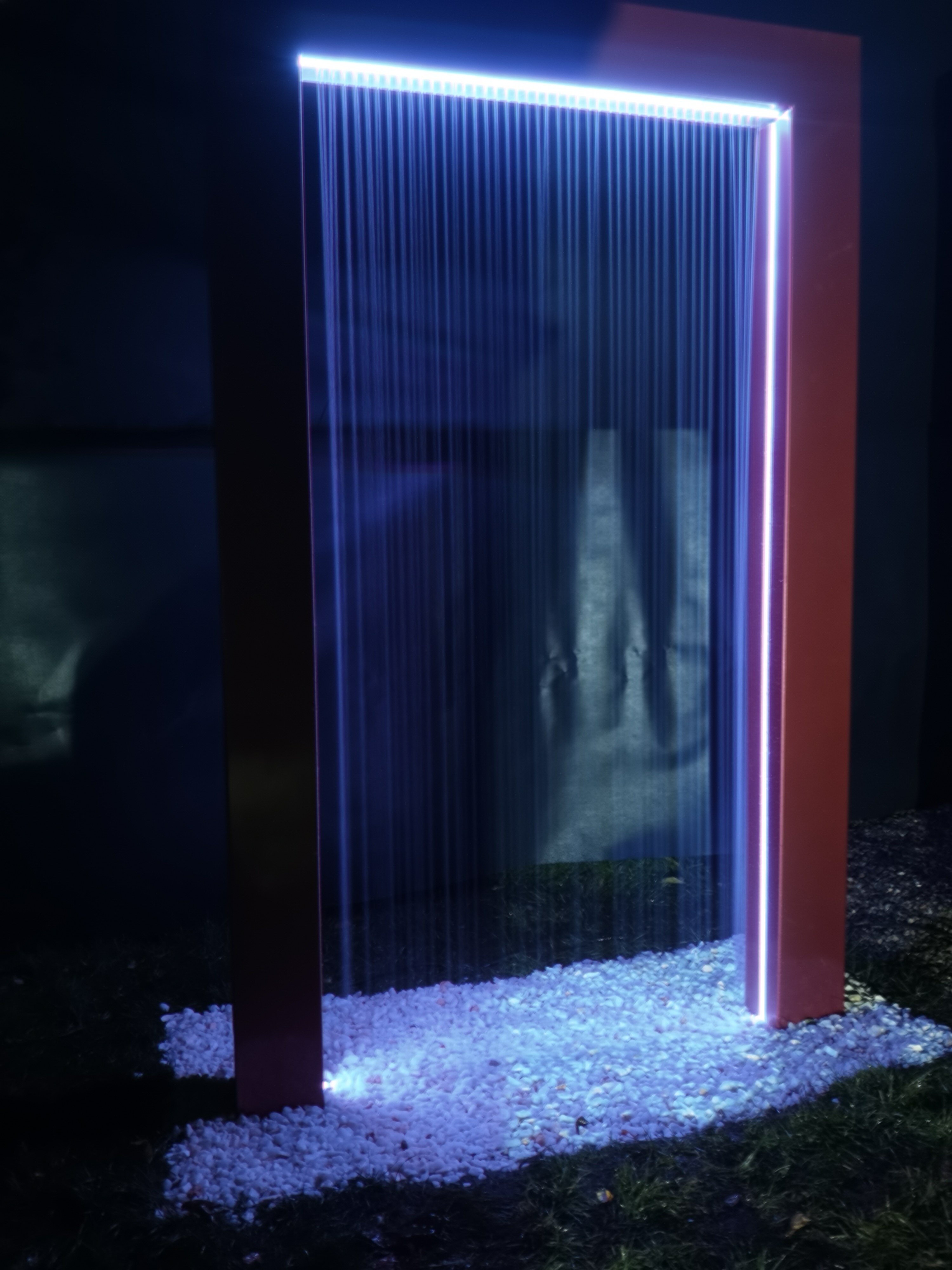 Садовый Водопад "Палаус 2.0" / Элемент ландшафтного дизайна / Уличный фонтан с LED подсветкой на пульте управления / цвет "Бронзовый Век" - фотография № 8