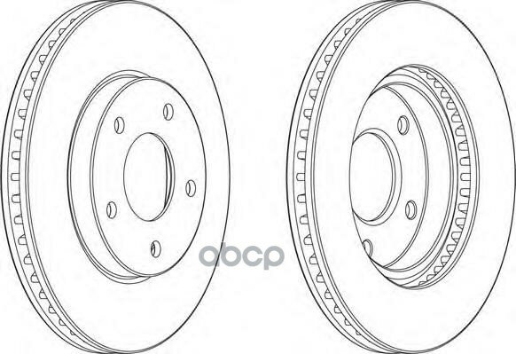 Диск Тормозной Передний Mitsubishi Lancer X/Outlander I/Space Runner Ferodo Ddf1599 Ferodo арт. DDF1599