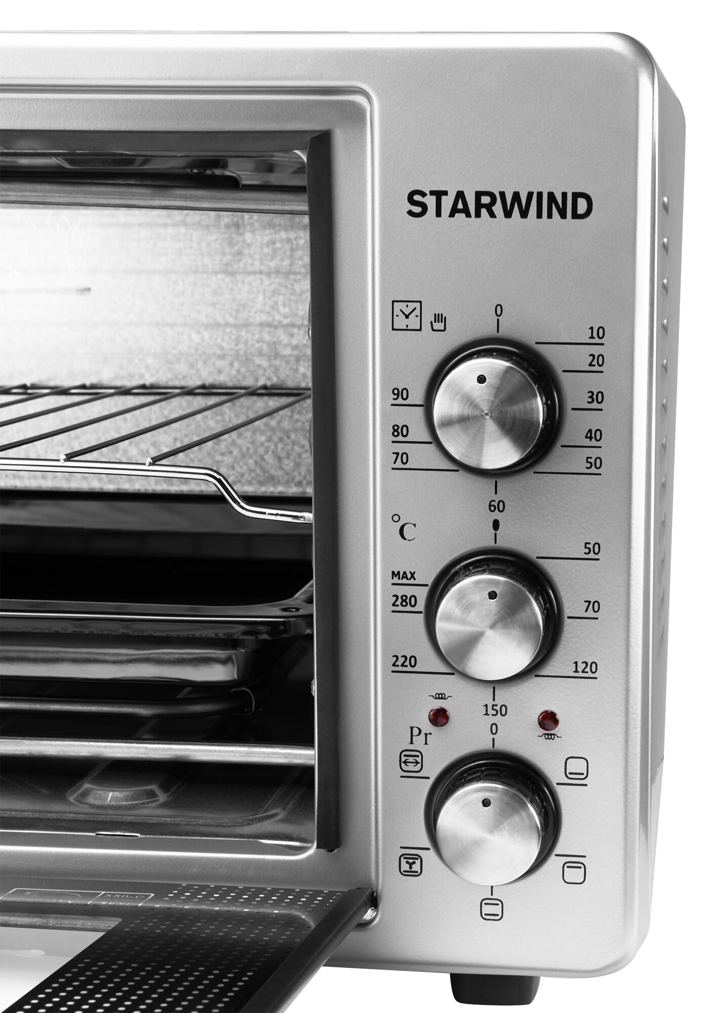 Мини-печь Starwind SMO2022 серый - фотография № 9