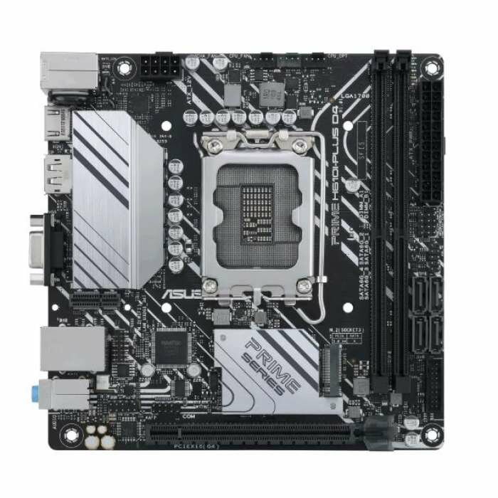 Материнская плата ASUS PRIME H610I-PLUS D4-CSM, LGA1700, B610, 2*DDR4, D-sub+DP+HDMI, SATA 6.0, M.2, USB 3.2*3, USB 2.0*3, mITX; 90MB17X0-M0EBYC