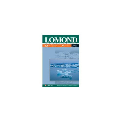 Фотобумага Lomond A4, 205г/м2, 25л, для струйной печати, белый, покрытие матовое [0102124]