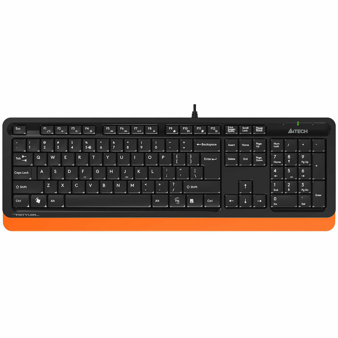 Клавиатура проводная A4Tech FStyler FK10 Black/Orange