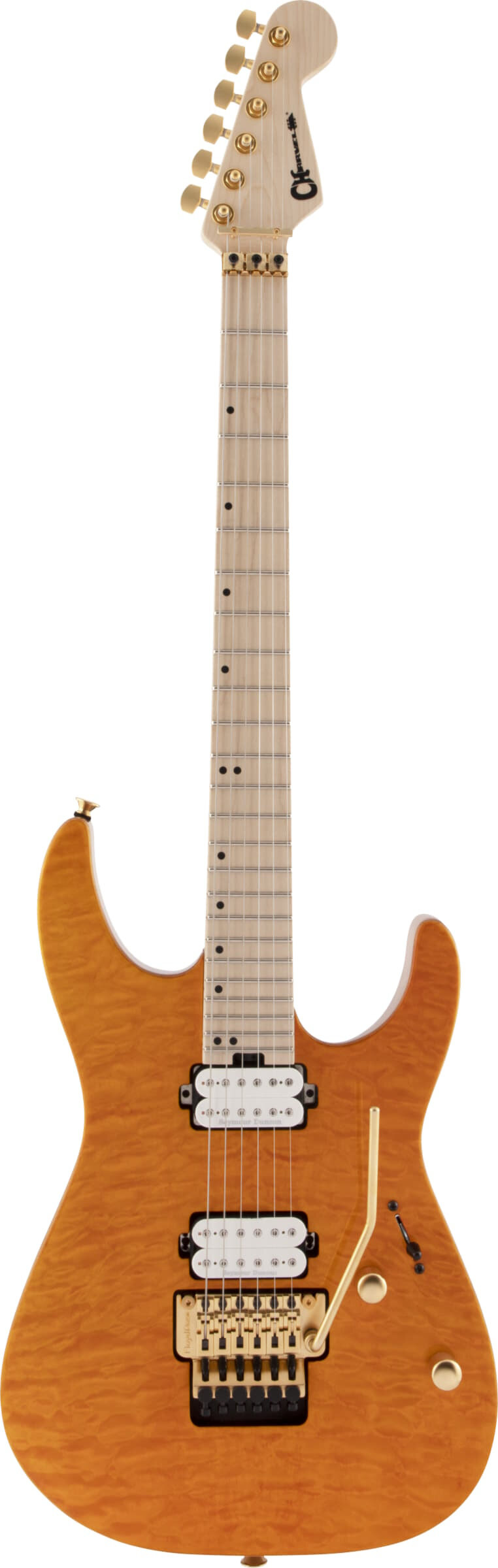 CHARVEL PM DK24 HH FR DARK AMBER электрогитара, цвет янтарь