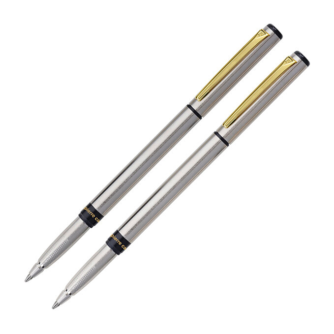 Набор подарочный Pierre Cardin Pen&Pen - Silver, ручка шариковая + ручка роллер