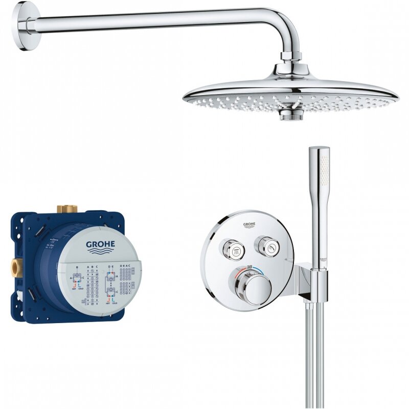 Душевая система Grohe SmartControl 34744000 с термостатом Хром