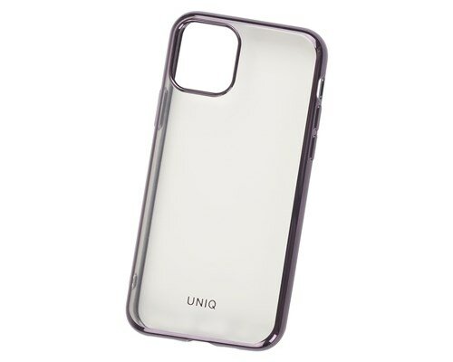 Панель силиконовая Uniq Glacier Glitz для iPhone 11 Pro прозрачная с черным кантом