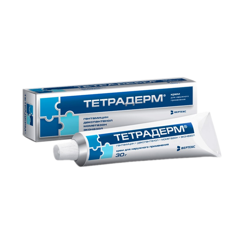 Тетрадерм, крем для наружного применения 30 г 1 шт